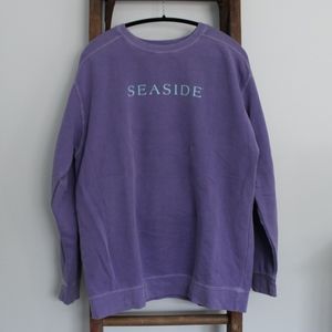 Lavender/Teal Seaside Sweatshirt Size Large